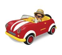 Monchhichi - Voiture Monchhiroule à Roues Libres + Figurine de Saule - 20 cm - Jouet Maternelle