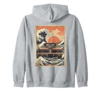 Voiture mus Classique Great Wave Style Art Japonais Sweat à Capuche