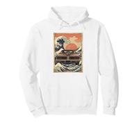 Voiture mus Classique Great Wave Style Art Japonais Sweat à Capuche