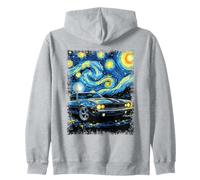 Voiture mus Classique Nuit étoilée Art Automobile Design Sweat à Capuche