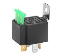 Voiture noire à 4 broches DC 12V 30A s ouverts normalement relais fusionné activé/désactivé avec support