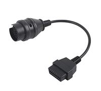 Voiture OBD2 38Pin, Câble Adaptateur de Diagnostic 38PIN vers OBD Résistant à l'usure 38Pin Remplacement ABS pour Adaptateur de Prise