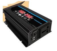 Voiture Onduleur Onduleur Voiture 4000 W À Affichage LED Convertisseur 12 V vers 220 V/110 V Adaptateur Chargeur Transformateur Tension USB Convertisseur(Noir)