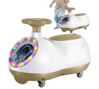 Voiture Oscillante, Wiggle Car, Jouet À Enfourcher Sûr, Véhicules D'extérieur pour Jouet en Voiture Wiggle, Jouet À Chevaucher Amusant en Plein Air pour Le Jardin, La Maison, Le Parc, Kaki