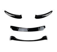 Voiture Pare Chocs Avant Becquets pour BMW Série 1 E82 E88 118i 120i 120d 123d 125i 125 Se 128i 135i 2007-2013 Pare-Chocs Avant Séparateur Lèvre Becquet Garde(Glossy Black)