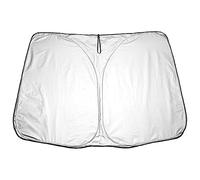 Voiture Pare-Soleil de Pare-Brise Avant pour V-W Caddy 2015-2020, Pliable Couverture Intérieur Anti-UV Pare-Soleil de Fenêtre Avant Protection,B/Silver