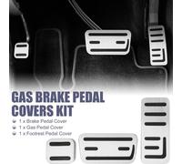 Voiture Pédale Frein Gaz Pédale Coussin Repose-pieds Pédale Kit Argent Tone