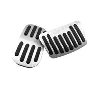 Voiture Pédale Pour Toyota Pour C-HR 2016-2023 Cache De Pédales D'accélérateur, De Frein Et De Repose-pieds(AT 2pcs Silver)