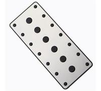 Voiture Pédales de voiture en acier inoxydable pour Toyota Mark X II X120 X130 2004~2017, accélérateur, frein, antidérapant, repose-pieds Couvre pédale Frein(1 piece)