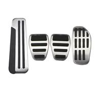 Voiture Pédales de voiture pour Megane IV 4 2018 2019 2020 2021 2022 2023 frein à essence en acier inoxydable antidérapant Couvre pédale Frein(4 piece)