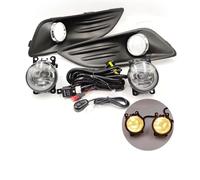 voiture phare antibrouillard Compatible with for Fiesta 2013 2014 2015 2016 2017 1 Set Front Bumper Fog Light Wire Harness Lamp Grille Cover(Size A 1 Set)