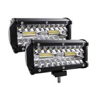 Voiture Phare Avant Barre Lumineuse LED Pour Voiture Projecteur Tout-terrain 4x4 Phare Antibrouillard À Diode 12V 24V Camion Ferme Tracteur Bateau SUV ATV Barre Lumineuse Feux Avants(120W 2 Piece)