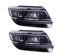 Voiture Phares Pour VW pour Tiguan 2017 2018 2019 2020 2021 pour Tiguan LED Hid lampe frontale ange oeil Bi xénon faisceau voiture avant lampe phares Phares Avant(Xenon plus halogen)