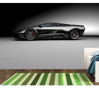 Voiture Photo Papier Peint Argent SPORTS Super Garçon Chambre Mural 254x183cm