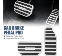 Voiture Pied Pédale Accélérateur Gaz Frein Pédale Couverture Trousse Argenté