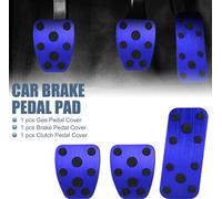 Voiture Pied Pédale Patin Accélérateur Gaz Frein Embrayage Pédale Couverture Trousse Bleu