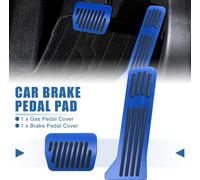 Voiture Pied Pédale Patins Accélérateur Essence Frein Pédale Couvercle Kit Bleu Noir