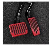 Voiture Pied Repos Pédale Pour Tesla Pour Modèle 3 Y Anti-dérapant Accélérateur Repose-frein Pédale Voiture Pédale Coussinets Couvre Auto Pédales(Red)