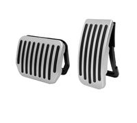 Voiture Pied Repos Pédale Pour Tesla pour modèle Y 3 pour Highland 2024, couvre-pédales de voiture à clipser, repose-pédale de frein Pédales Voiture(Classic Silver)