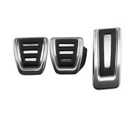 voiture Pieds Pédale Pour VW Pour Tiguan Pour Allspace Pour Jetta Pour Golf 7 8 MK7 MK8 2018-2022 Pédales Voiture Capuchon Repose-pieds Couvercle Frein Pédale Embrayage(MT Without Rest)