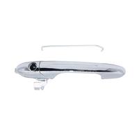 Voiture Poignée Porte Extérieure pour Alfa pour Romeo 147 2000 2001 2002 2003 2004 2005 2006 2007 2008 2009 2010 735592028 735451696 Poignée Porte Côté Conducteur Gauche avec Chrome(Left with Hole)