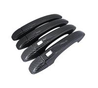 Voiture Poignées Porte Extérieure Autocollants Couverture Poignée Porte Voiture Ensemble Garniture Accessoires Extérieurs En Fiber Carbone Pour Talisman Pour Samsung SM6(2 Smart Butto1)