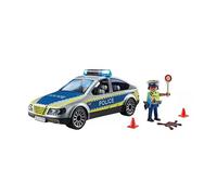 Voiture police avec sirène et gyrophare