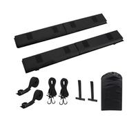 Voiture Porte Bagages Ensemble De Coussinets Souples pour Barres Toit, Barre Transversale, avec Sangles Et Cordes D'arrimage pour Planches Surf Barres Toit Voiture