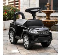 Voiture porteur bébé 18-36 mois volant sonore klaxon anti-bascule coffre sous siège noir