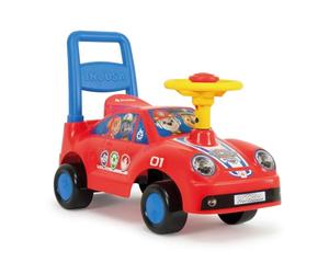 Voiture Porteur Bébé Paw Patrol Chase Marshall 12 Mois + avec Volant + Klaxon - Moto Enfant à Pousser et Chevaucher - Jouet Motricité Ergonomique Stable + Léger + Rouge pour | INJUSA