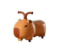 Voiture Porteur Enfant Jouets for Tout-Petits, Voiture agitée, avec Rangement sous Le siège, lumière Musicale, Jouet d'équitation for Enfants, for l'intérieur et l'extérieur Vélo-Trolley(Brown)