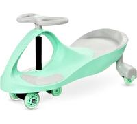 Voiture Porteur Enfant- Twistcar- Bouger guidon pour avancer ou tourner- Jusqu'à 120 kg, LED, Roues Caoutchouc- Extérieur, Vert