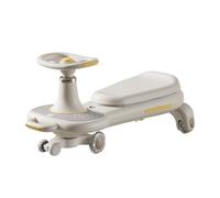 Voiture Porteur Enfant Voiture à enfourcher for Enfants avec Musique, lumières, Roues silencieuses, remorque, Utilisation intérieure et extérieure Vélo-Trolley(Wit,Ordinary Version)