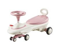 Voiture Porteur Enfant Voiture électrique for Enfants 6 V avec lumières et Musique, idéale for l'intérieur et l'extérieur. Vélo-Trolley(Roze,Electric Type)