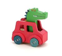 Vilac - Voiture pouet Crocodile - Andy Westface - Voiture en bois avec klaxon - Dès 18 mois 7426G