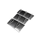 Voiture pour A4 B8 A6 Spoiler Général Shark Fin Voiture Trois-Section Pare-Chocs Arrière Lèvre 7-Fin Diffuseur Accessoires(Aspect Fibre de Carbone)