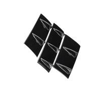Voiture pour B&MW E60 E46 E90 F10 Spoiler Universel Général Shark Fin Trois Section Voiture Pare-Chocs Arrière Lèvre 7-Fin Diffuseur Accessoires(Noir Brillant)