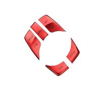 Voiture Pour B&MW X1 F48 X2 F39 2020 - 2022 Autocollant Couverture Bouton Multimédia Menu Garniture Décoration Intérieure Voiture Accessoires(Rouge)