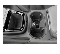Voiture pour Cayenne 2024 2025 Organiseur Console Centrale en Silicone Porte-gobelet Anti-déversement Voiture Porte-Gobelet Console Centralee(2PCS Black Set)