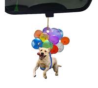 voiture pour chien ballon - Pendentif rétroviseur coloré - rétroviseur voiture Facyn