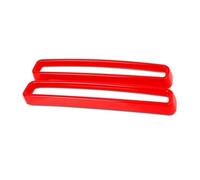 voiture Pour Dodge Pour Challenger 2015 2016 2017 2018 2019 2020 2021 2022 2 Pièces Calandre Avant Inserts Garniture Couverture Accessoires(Rouge)