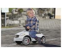 Voiture pour enfant Mercedes SLK55AMG - Blanc - Licence Bobbycar - Jaune