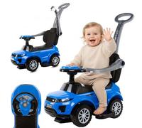 Voiture pour Enfants à Pousser et Glisser, à partir de 1 Ans, avec klaxon et Musique, Espace de Rangement sous Le siège (Bleu)