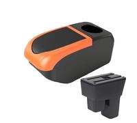 Voiture Pour Jazz Pour Fit 2008 2009 2010 2011 2012 2013 Boîte D’accoudoir Boîte Rangement Bras D’accoudoir Voiture Accessoires(A2 6USB Orange)