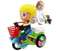 Voiture pour - Jouet de Moto à 360 degrés avec des lumières et de la Musique, Un véhicule de Jeu sonore Dynamique | Jouet préscolaire interactif pour garçons Filles, école de Voyage à Domicile