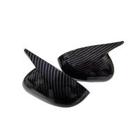 Voiture Pour Kia Pour Rio 2011-2017 Cache Rétroviseur Latéral Horn Wing Cap Exterior Door Rear View Case Trim Accessoires(Pas de carbone léger)