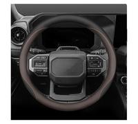 Voiture pour Land Cruiser 250 pour Rankle 250 Trj250w Gdj250w 2024 Housse Volant Motif Protection Antidérapant(Marron foncé)