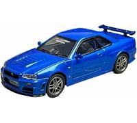 Voiture pour Miniature Collection Statique Nismo R34 GT-R Z-Tune Fuelfest Blue Classic l'épour Chelle 1:64
