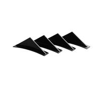 Voiture pour VW pour Golf MK5 MK6 MK7 MK7.5 MK8 Spoiler Universel Voiture Pare-Chocs Arrière Lèvre Triangle Shark Fin Spoiler Accessoires(Noir Brillant)