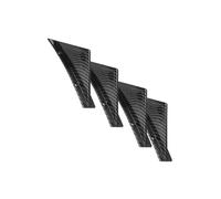 Voiture pour VW pour Golf MK5 MK6 MK7 MK7.5 MK8 Spoiler Universel Voiture Pare-Chocs Arrière Lèvre Triangle Shark Fin Spoiler Accessoires(Aspect Fibre de Carbone)